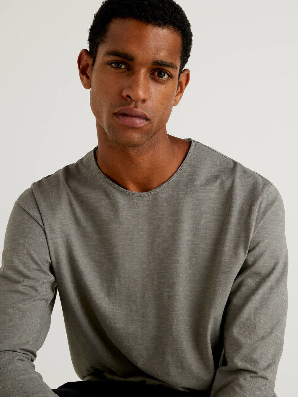 United Colors of Benetton Maglietta a Maniche Lunghe Uomo